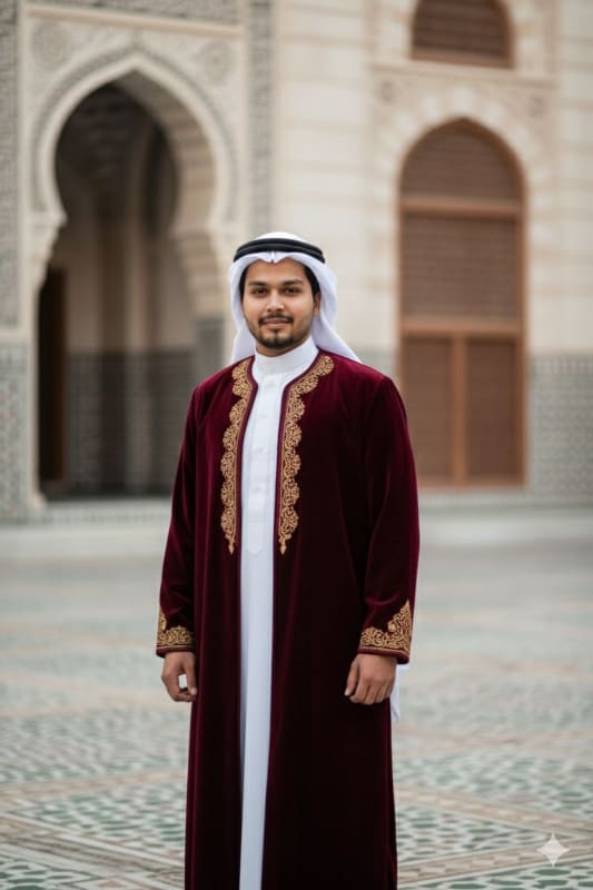 Man in Traditional Gulf Attire Portrait - view 1