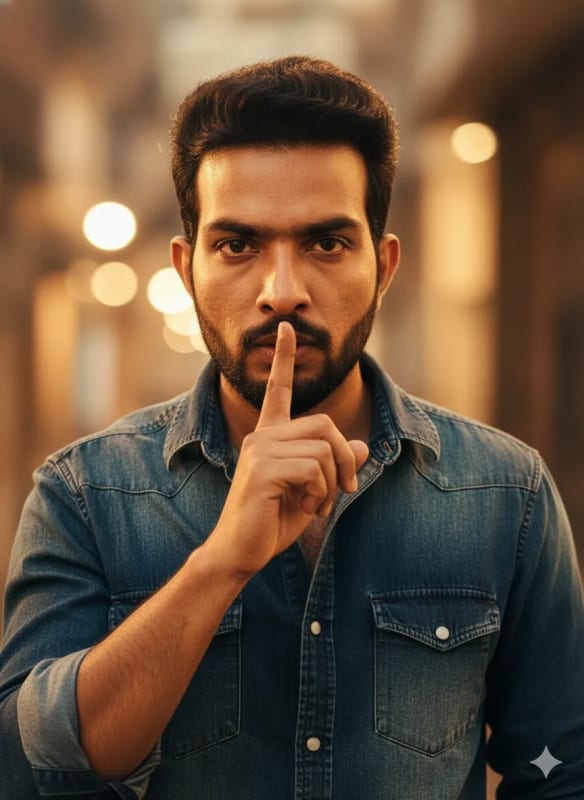Intense Action Hero Portrait: Cinematic South Indian Style - view 1