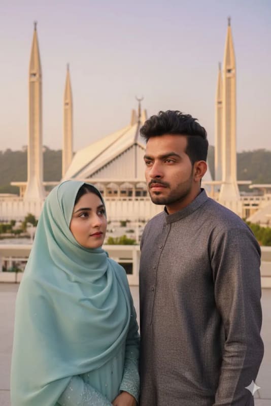 Golden Hour at Faisal Mosque: A Cinematic Portrait thumbnail 2