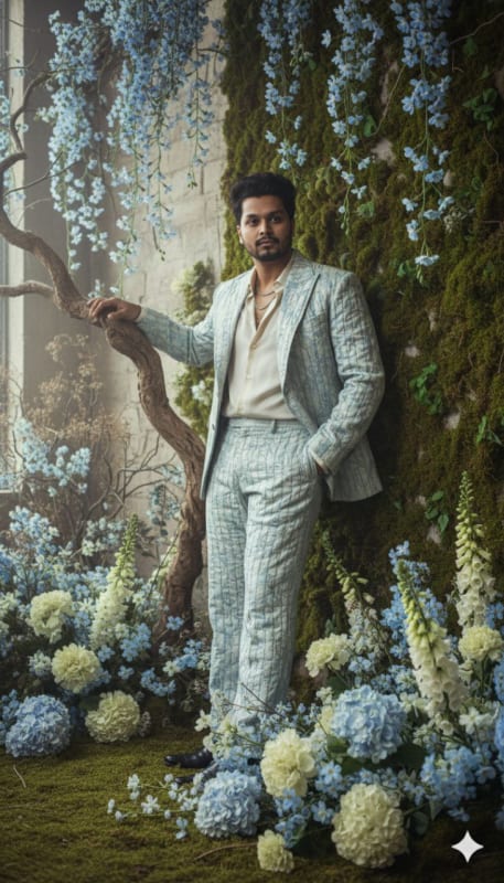 Floral Couture Male Fashion Editorial thumbnail 2