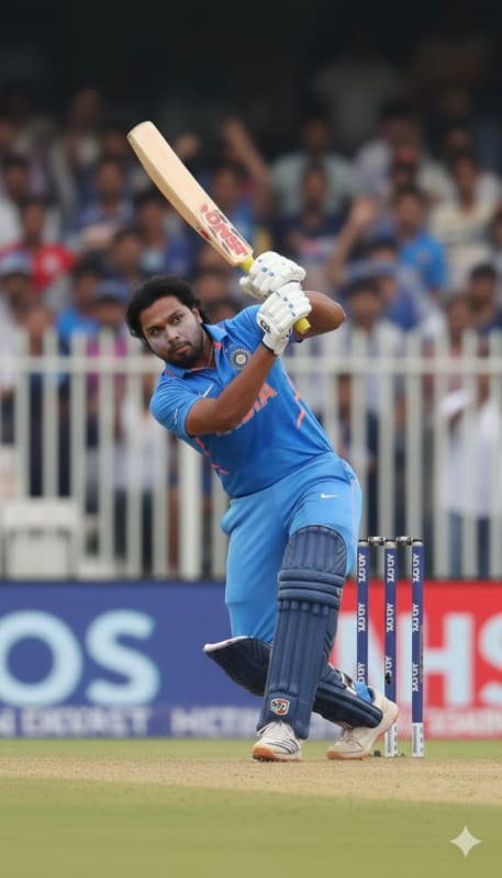 Cinematic Indian Cricket Batsman Action thumbnail 2