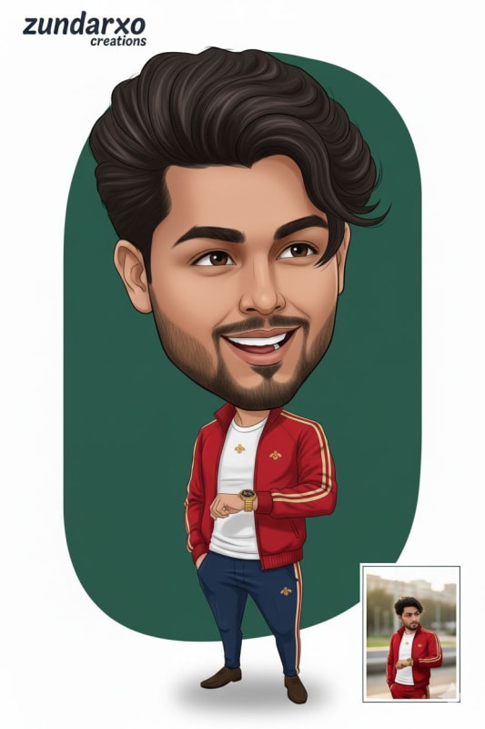 Custom Big Head Caricature from Photo - view 1