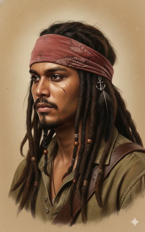 Hyper-Realistic Pirate Portrait Generator: Transform Your Photo - view 1