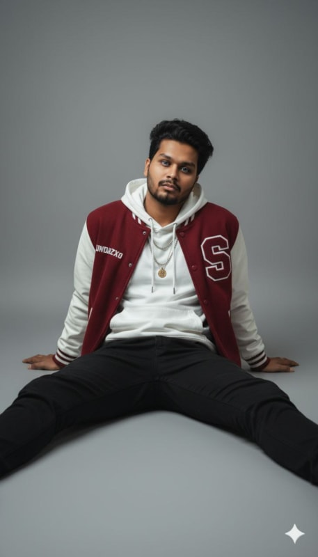 Photorealistic Varsity Jacket Portrait - view 1