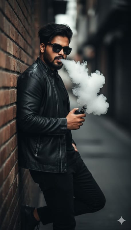 Dramatic Vape Smoke Portrait thumbnail 3