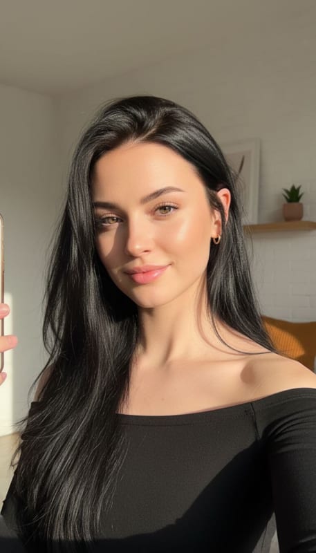 Natural Morning Light Aesthetic Selfie thumbnail 4
