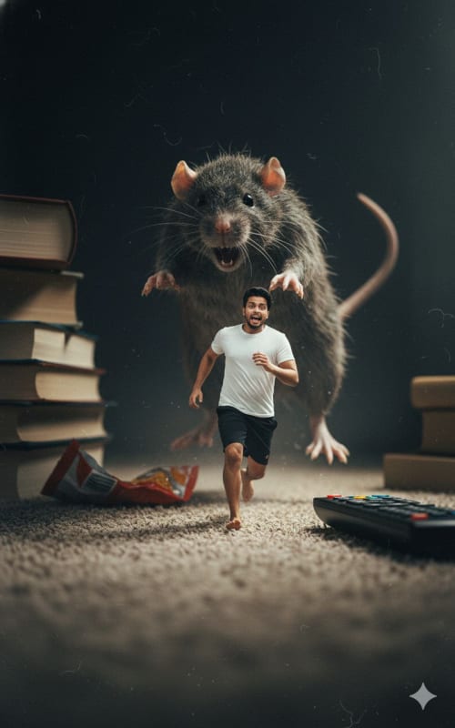 Surreal Child Escape: Cinematic Dreamscape with Giant Mosquito thumbnail 3
