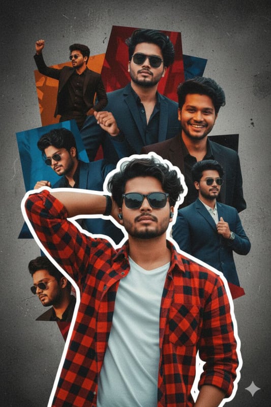 Stylish Fan Poster of a Confident Young Man thumbnail 2