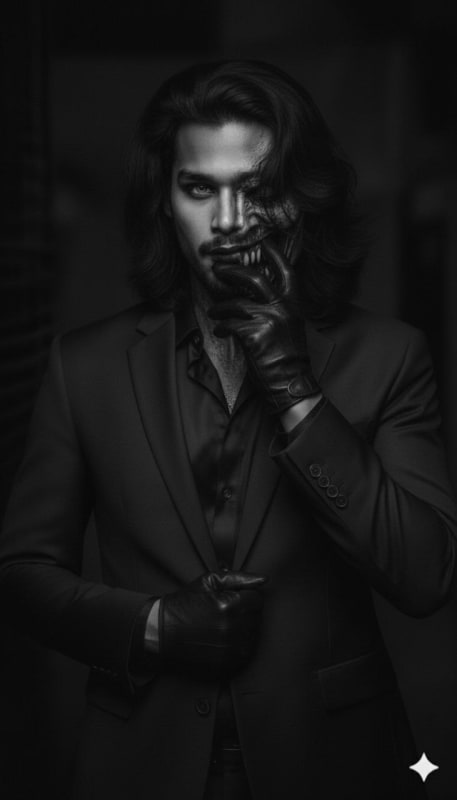 Surreal Horror Dual-Face Editorial Portrait thumbnail 2