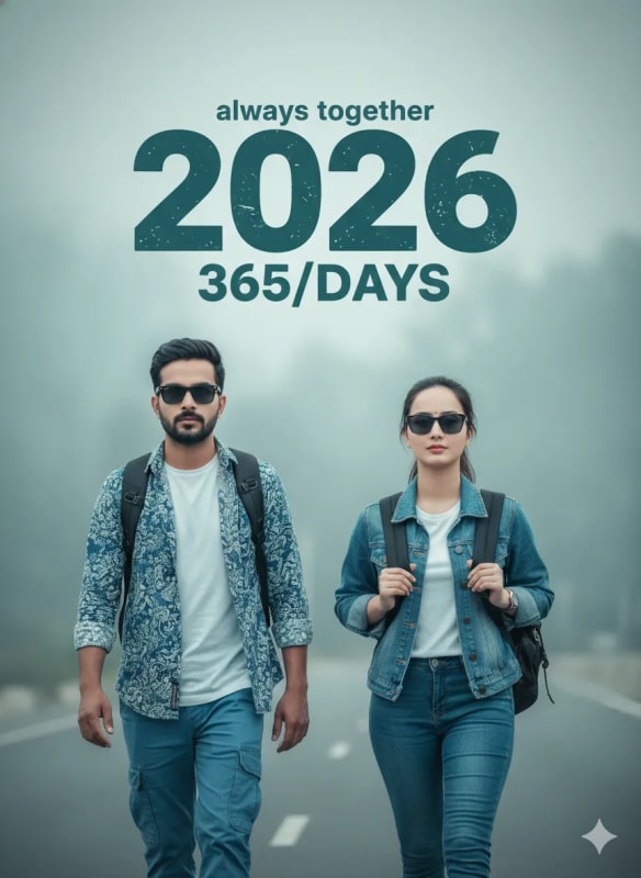 Girl with Sunglasses in Misty Landscape: 2026 Fashion Editorial thumbnail 2