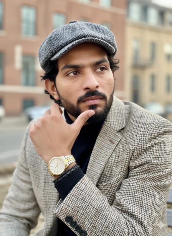 Vintage Portrait: Young Man in Newsboy Cap thumbnail 2