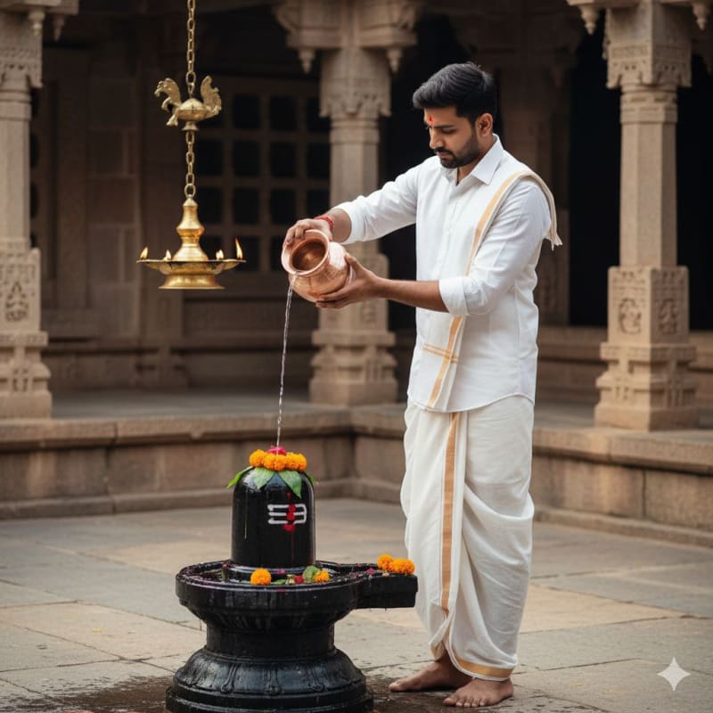 Traditional Hindu Shiva Lingam Ritual thumbnail 2