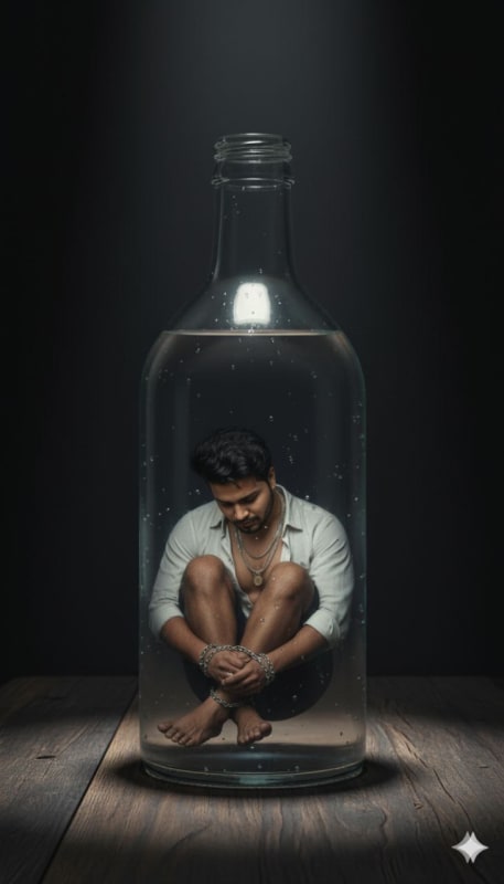 Trapped in a Bottle: Surreal Dark Fantasy thumbnail 2