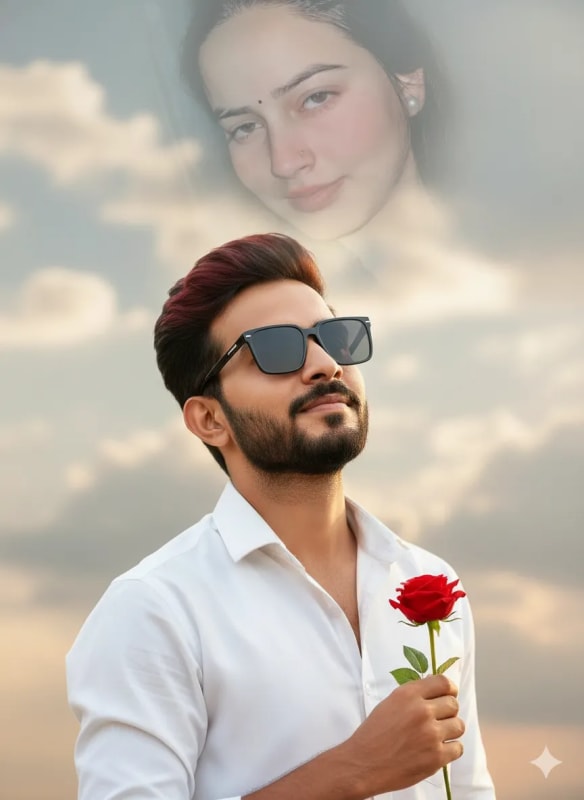 Ultra-Realistic Portrait: South Indian Hero with Rose thumbnail 3