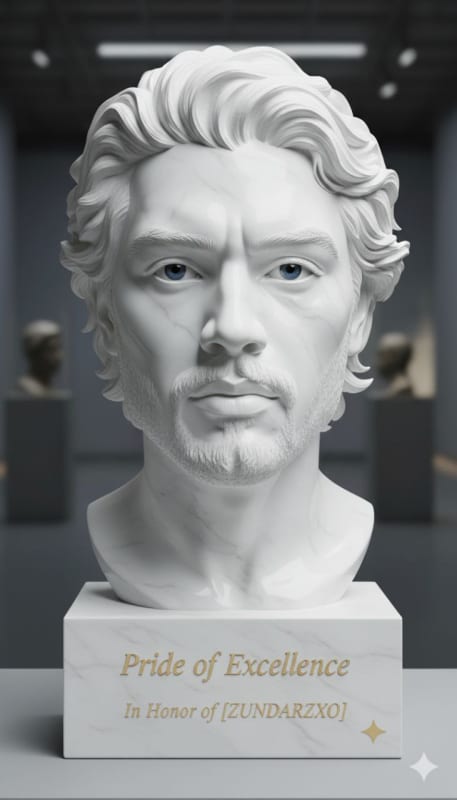 Personalized Marble Sculpture Portrait - view 1