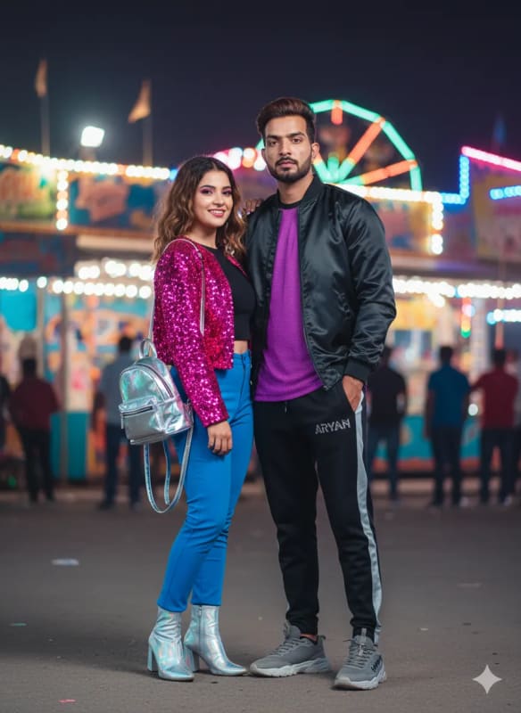 Night Carnival Fashion: Retro Street-Style Photography - view 1