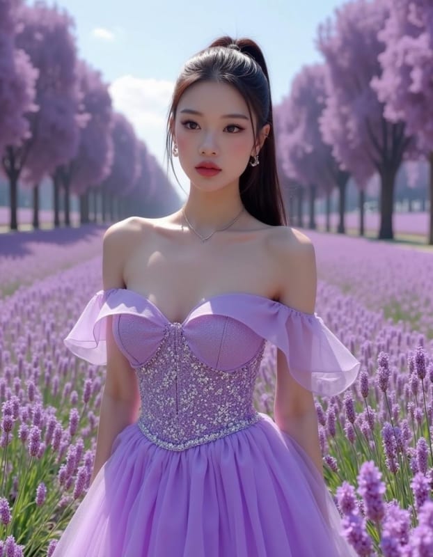 Lavender Dreams: Ultra-Realistic Portrait Photography - view 1