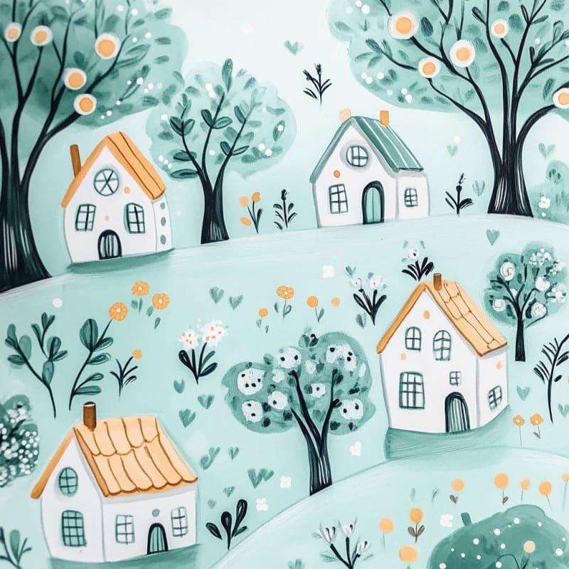 Whimsical 2D House Illustration: Charming & Playful Art thumbnail 3