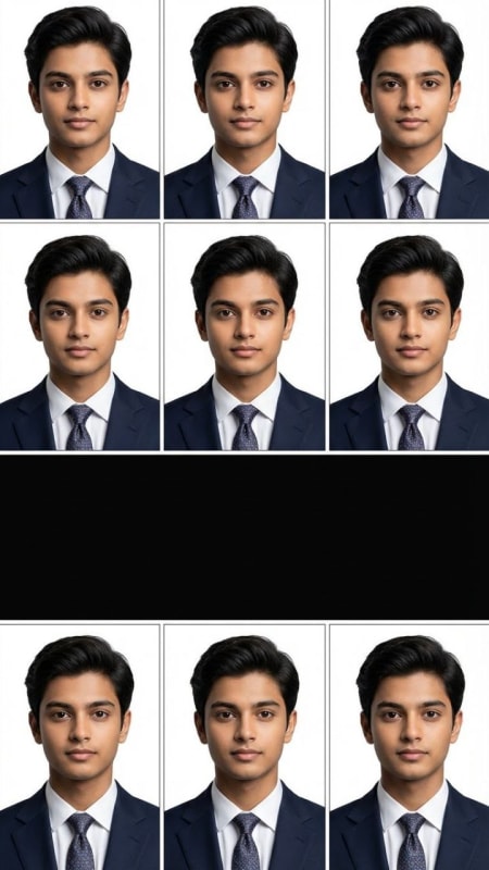 Professional Suit Passport Photo Grid thumbnail 2