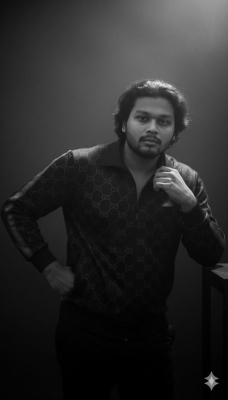 Cinematic Black & White Chiaroscuro Portrait thumbnail 3
