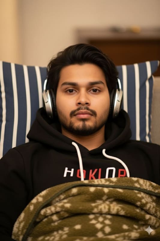 Portrait of a Young Man with Headphones thumbnail 3