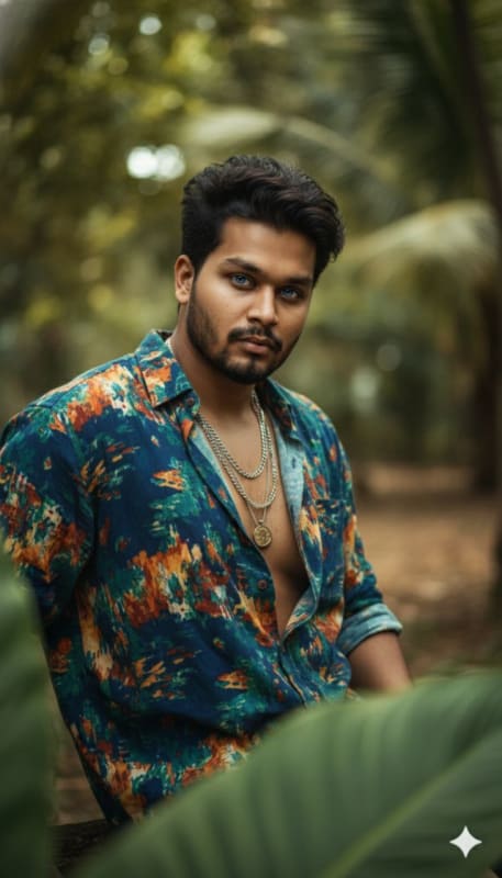 Cinematic Tropical Male Portrait - view 1