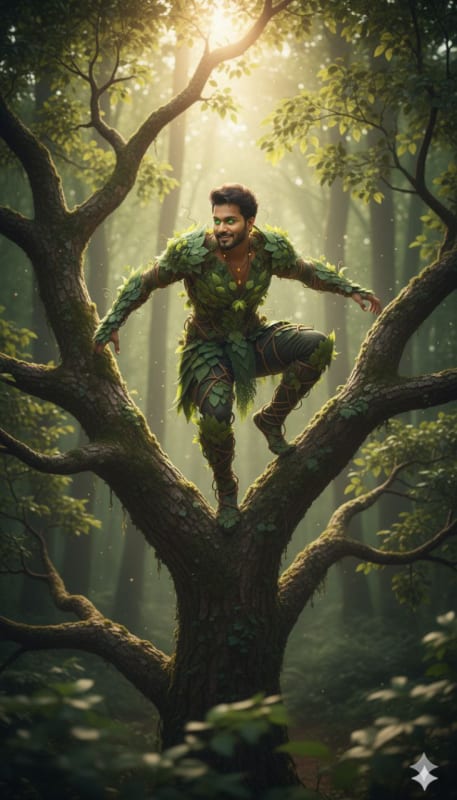 Emerald Forest Spirit Portrait thumbnail 4