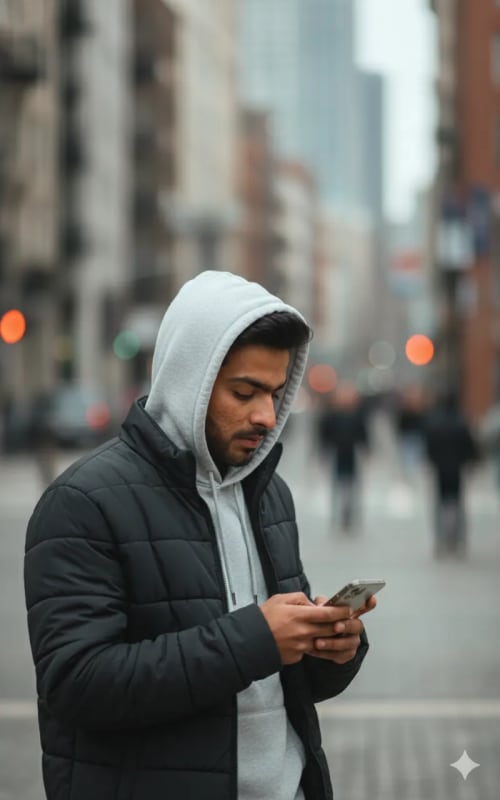 Moody Urban Street Style Portrait of a Young Man - view 1