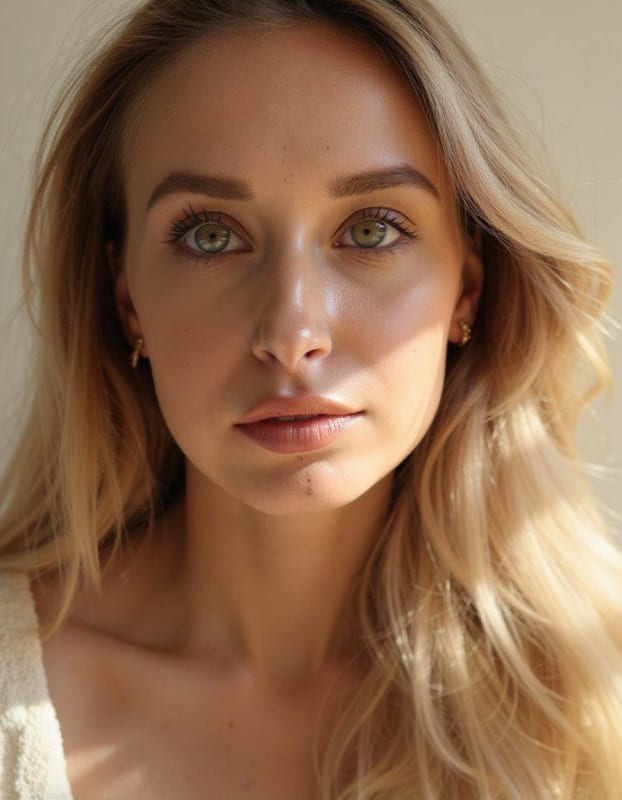 Luminous Editorial Portrait: Hyper-Detailed Close-Up thumbnail 2