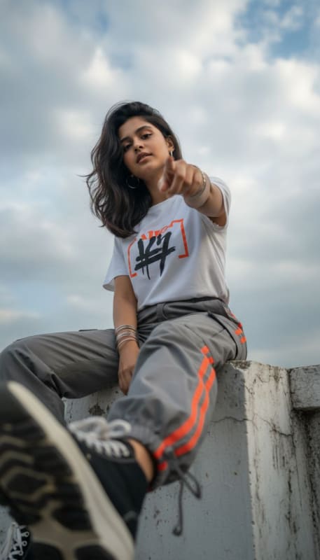 Dynamic Low Angle Street Style Portrait thumbnail 4