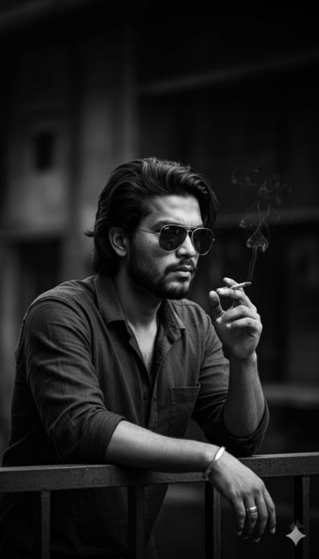 Noir Style Gritty Urban Portrait - view 1
