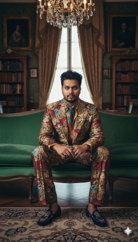 Maximalist Retro Fashion Portrait - view 1