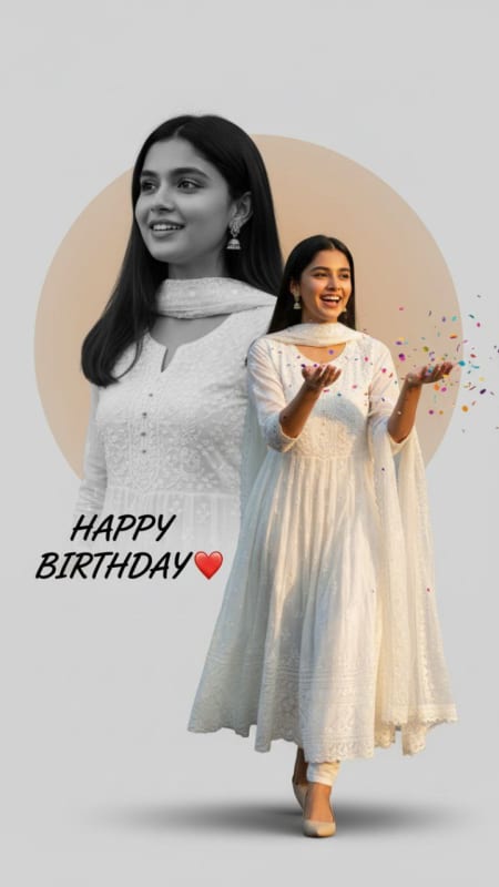 Modern Split-Personality Birthday Campaign Poster thumbnail 2
