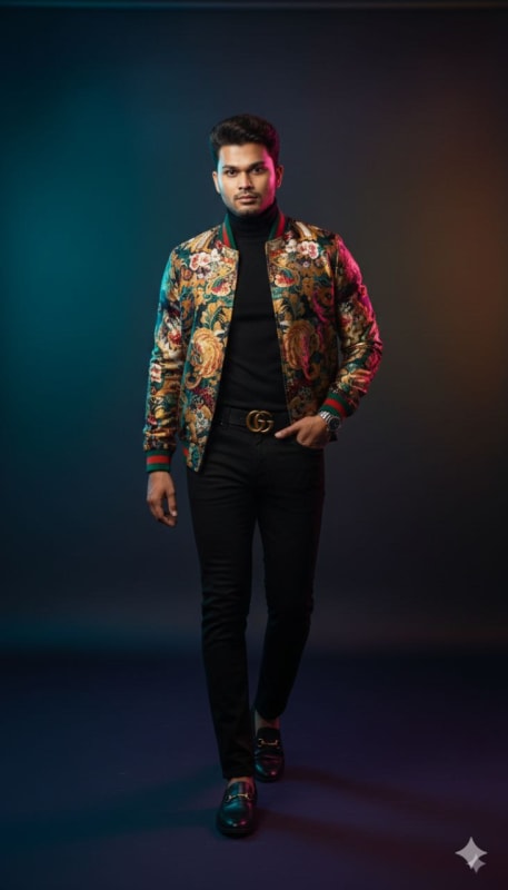 Vibrant Midnight Blue Fashion Editorial thumbnail 2