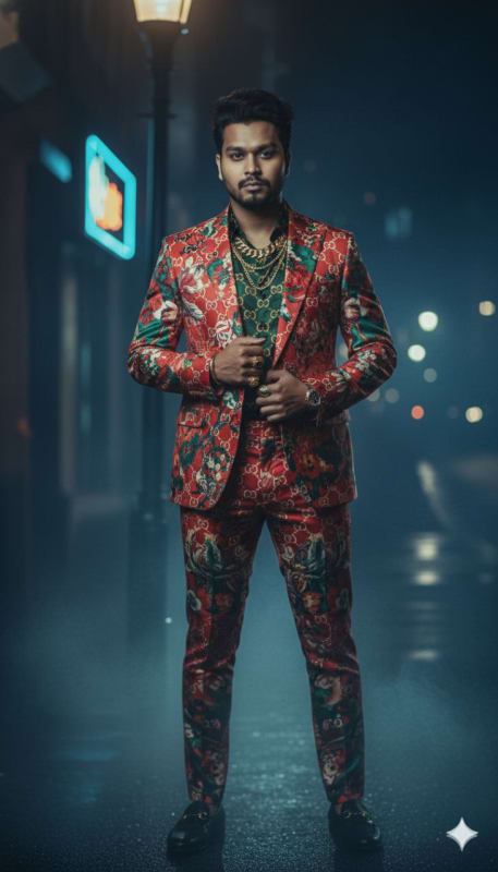 Noir Urban Fashion Portrait - view 1