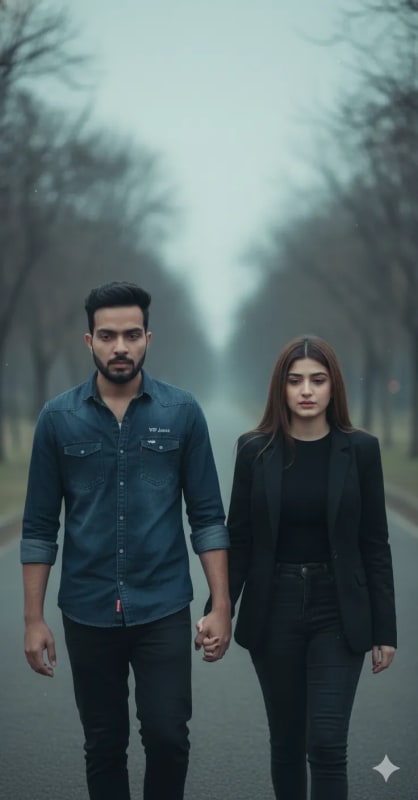 Heartbreak Walk: Cinematic Emotional Portrait - view 1