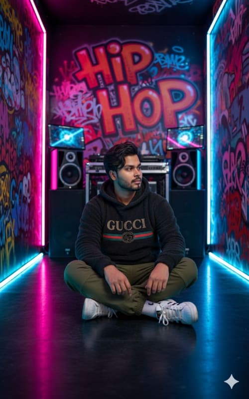 Urban Streetwear Fashion Photography with Neon Lights thumbnail 4