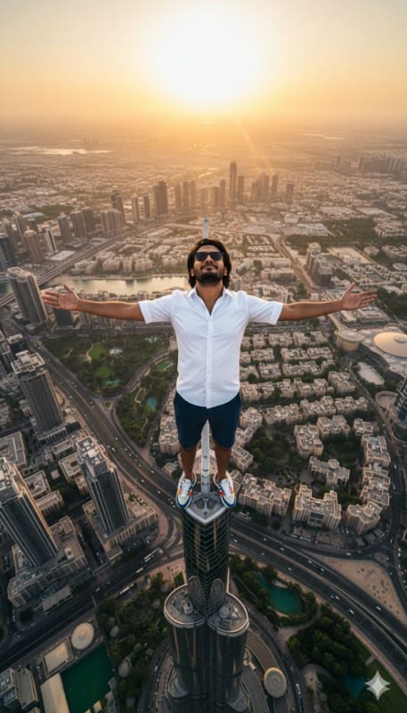 Summit of the World: Burj Khalifa Sunset - view 1