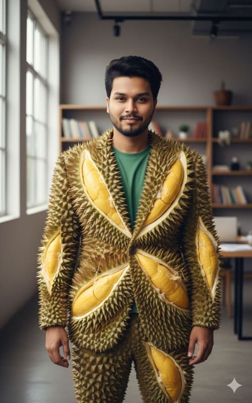 Durian Suit Fashion Photography: A Playful and Surreal Concept - view 1
