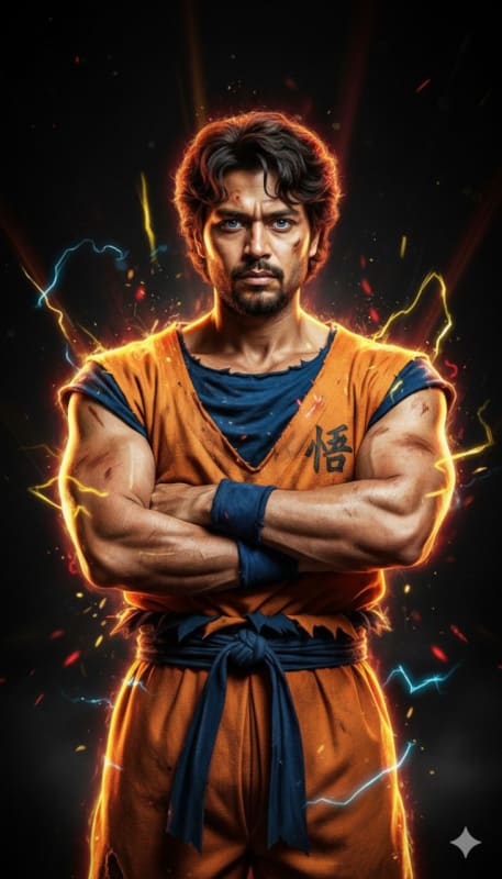 Realistic Super Saiyan Live-Action Portrait - view 1