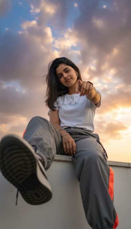 Dynamic Low Angle Street Style Portrait - view 1