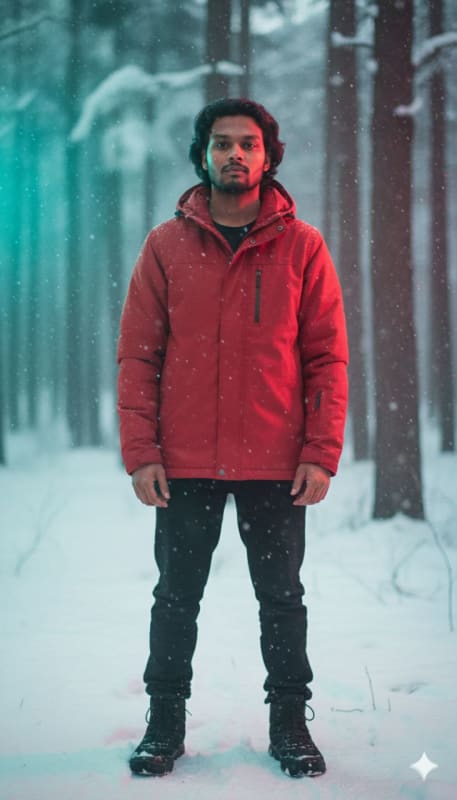 Cinematic Snowy Forest Portrait thumbnail 3