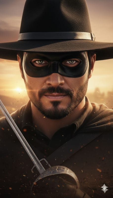 Epic Zorro Sunset Portrait thumbnail 2