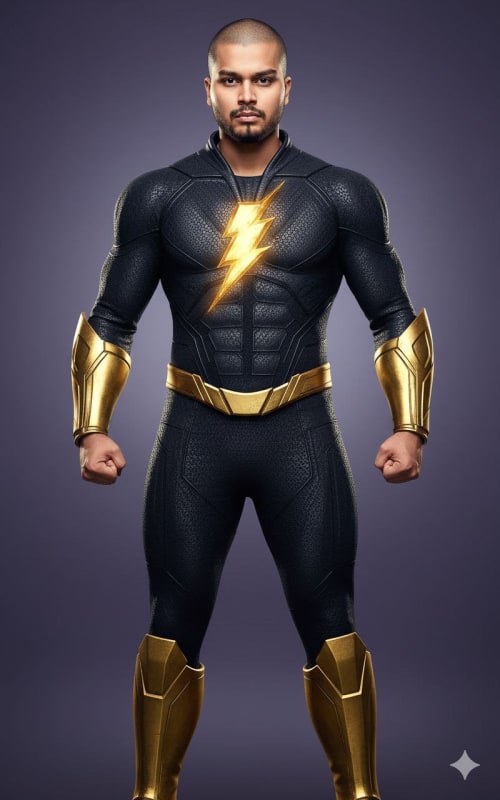 Hyper-Realistic Superhero Portrait with Custom Emblem thumbnail 2