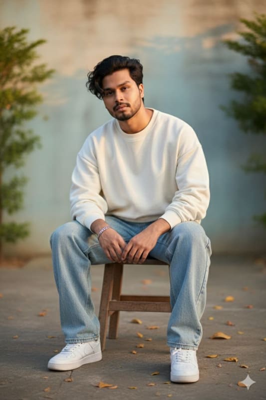 90s Aesthetic Portrait: Young Man in Natural Setting thumbnail 2