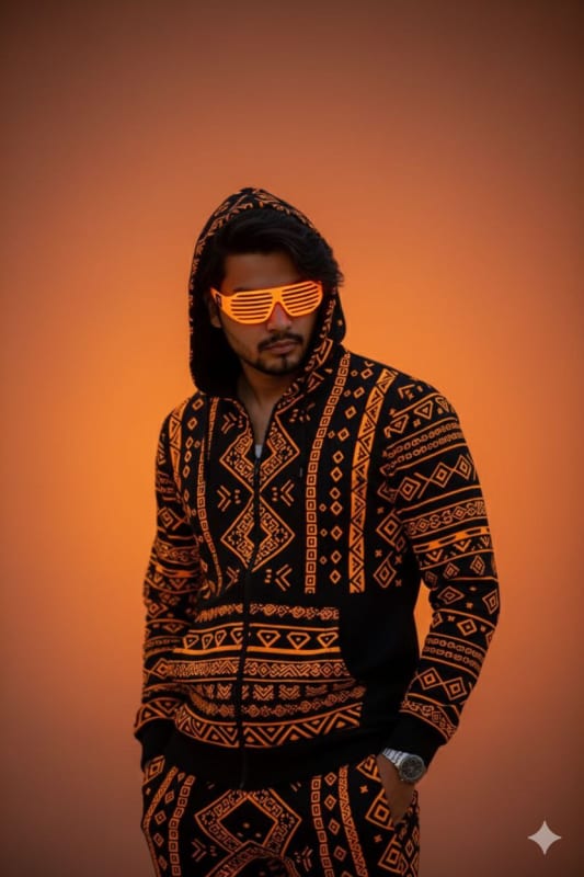 Neon Tribal Cyberpunk Portrait Photography - view 1