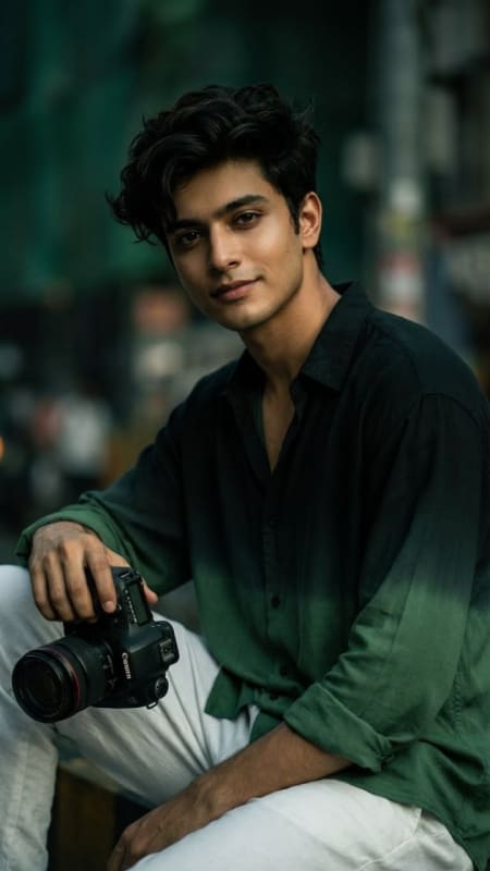Cinematic Dark Green Photographer Portrait thumbnail 2