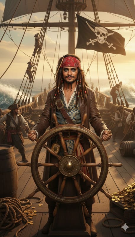 Cinematic Captain Jack Sparrow Cosplay thumbnail 2