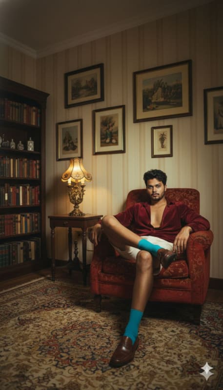 Retro Velvet Lounge Editorial thumbnail 2