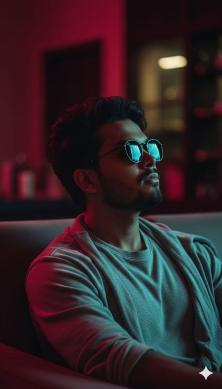 Cinematic Dual-Tone Neon Portrait thumbnail 2